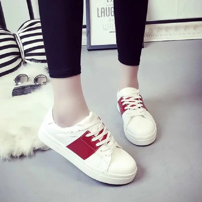 Повседневная Обувь Женщины 2016 Новая Мода Горячие Продажа Зашнуровать Дышащий