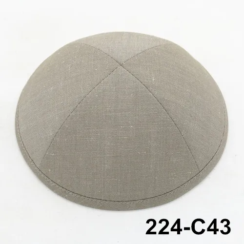 224c43 Kippot Kippa Kippah Linen-2 Kipa19cm Skullies Yarmulke Beanies еврейская шляпа-Кепка с черепом при покупке более 5 лотов скидка be10 - Цвет: 224c43