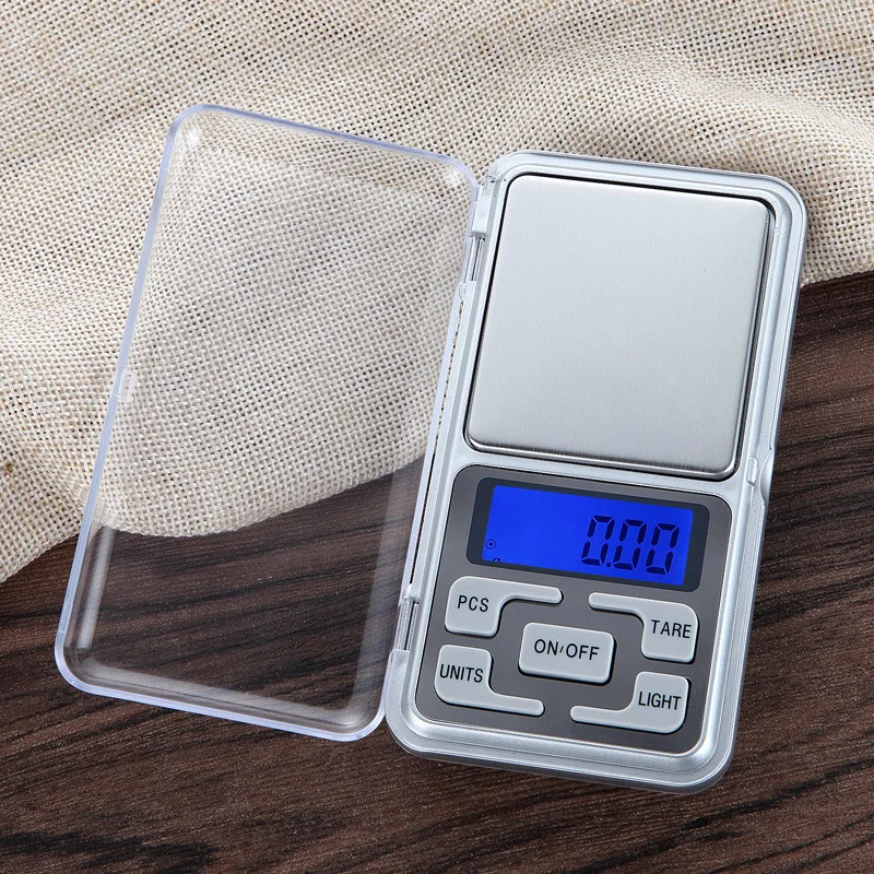 Мини цифровые весы 100/200/300/500g 0,01/0,1 г Высокая точность Подсветка Электрический карман для бриллиантовых ювелирные украшений Вес для Кухня