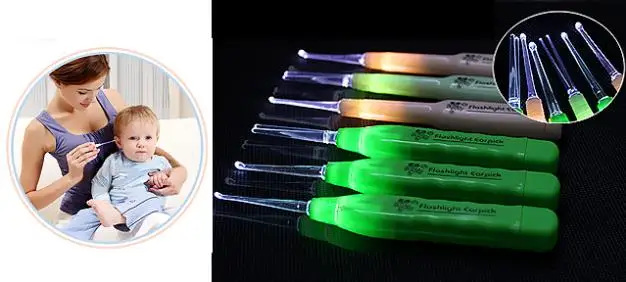 Ear spoon Cleaner with light flashlight | Мать и ребенок
