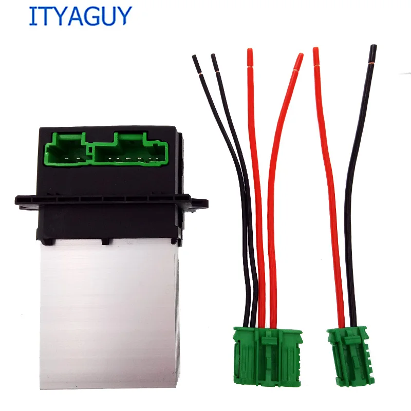 Resistor n connector 6441L2 вентилятор нагрева двигателя вентилятора резисторный разъем/провода для Renault Citroen C2 C3 C5 peugeot 406 27150ED70A 7701207718 7701048390 - Название цвета: Resistor n connector