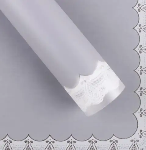 gray 20 шт. 60*60 см кружевная оберточная бумага для рукоделия сморщенная бумага в рулоне для украшения свадебной вечеринки Цветочная обертка пинг подарки упаковочный материал - Цвет: gray