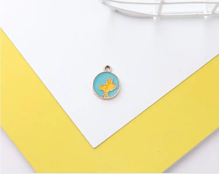 Diy ювелирных изделий 40 шт/партия подвески из сплава масляные Мультяшные животные/буквы/форма цветка металлический подвешиваемый кулон подвески