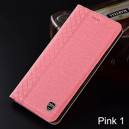 pink 1 Чехол для Xiaomi mi 9 8 mi 8 Pro mi 9 SE Клетчатый Стиль Холст узор кожаный флип-чехол для Xiaomi mi 6 mi 6 чехол s Coque - Цвет: pink 1