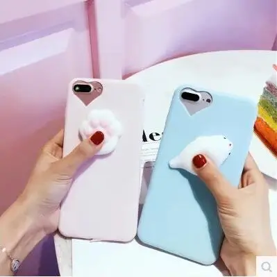 Phone Bag Case For iPhone 7 Plus Capa Soft seal Squeeze Lovely Pressure Reduce 6 6S Squishy Cover |