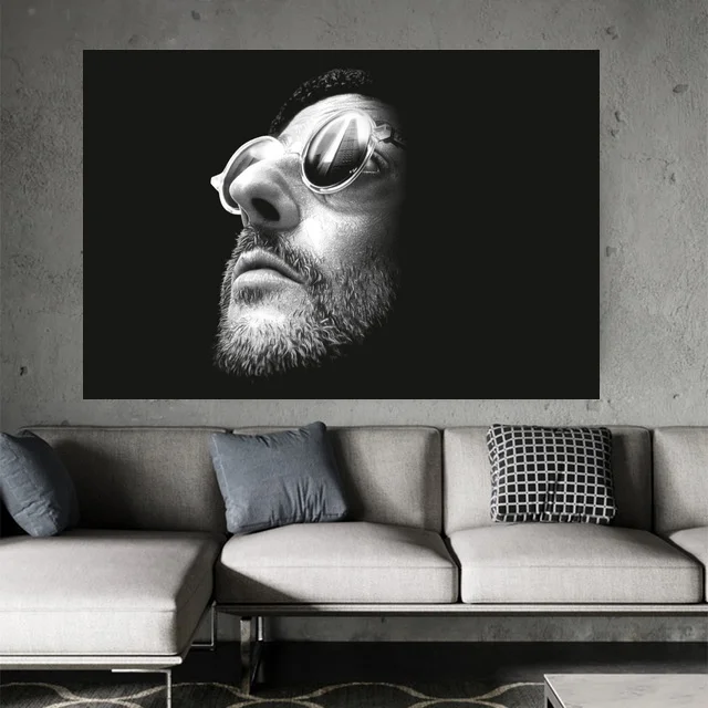

Jean Reno Leon Silk Fabric Poster And Print Wall Art Picture Painting Home Decor