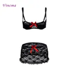 Размер M L XL 2XL 3XL размера плюс размер, цвет белый черный открытый бюстгальтер стальное кольцо горячее женское сексуальное платье с подвязкой Нижнее Белье Порно