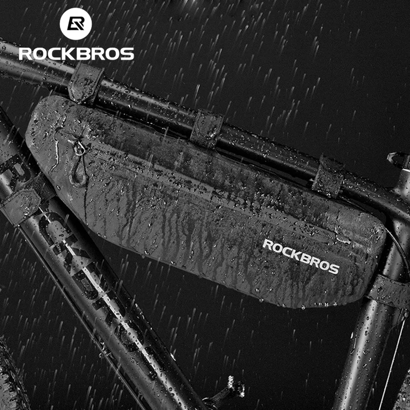 ROCKBROS, водонепроницаемые треугольные велосипедные сумки, передняя Труба, рама, сумка для горного велосипеда, треугольная сумка, держатель рамы, велосипедная сумка, аксессуары