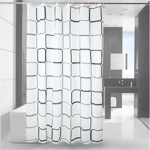 Занавеска для душа в ванную комнату, водонепроницаемая перегородка с плесенью, пластиковая полупрозрачная, для домашнего использования