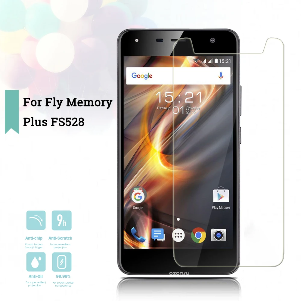 2.5D 0 26 мм ультратонкое закаленное стекло для Fly Memory Plus FS528 защитное экрана