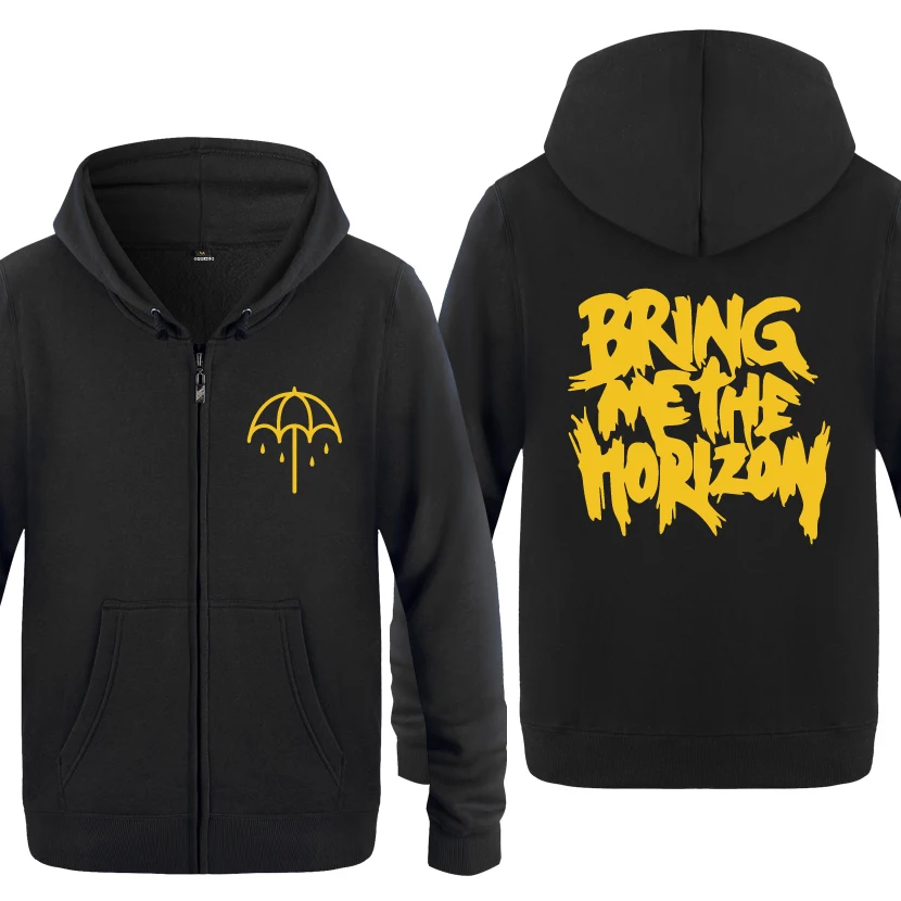Bring Me The Horizon толстовки рок-группы мужские мужские флисовые кардиганы на молнии толстовки с капюшоном - Цвет: HEY HUAT