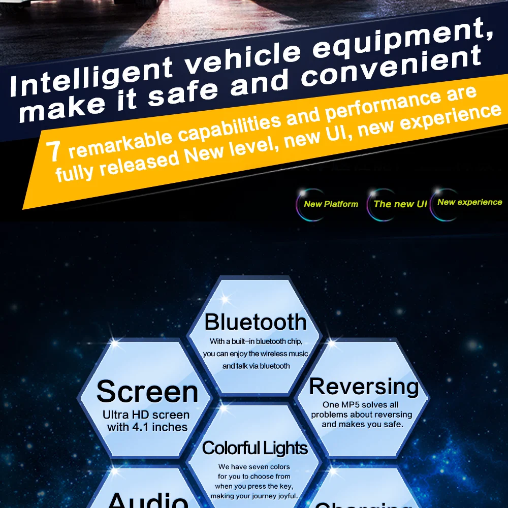 Радио 1Din MP3 плеер Автомобильный стерео Мультимедиа Аудио USB AUX FM радио станция Bluetooth Камера заднего вида дистанционное управление Авторадио