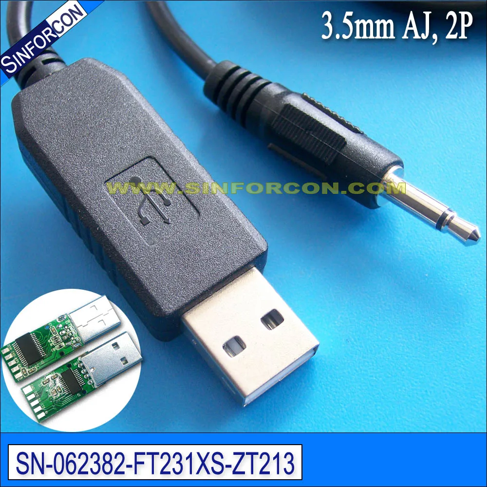 Ftdi ft232 usb rs232 Серийный адаптер кабель с 3 5 мм Джек 2 полюса|adapter cable|usb rs232rs232 serial cable |