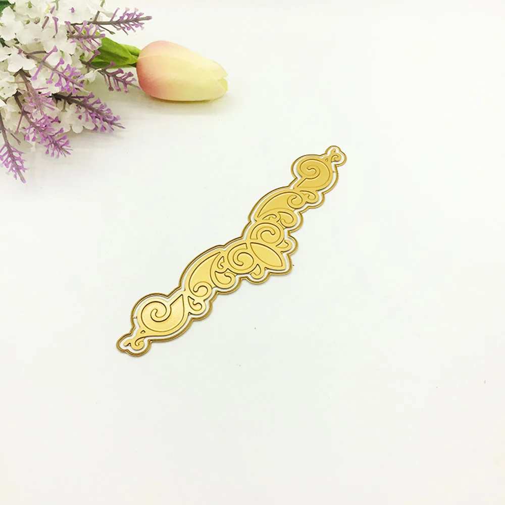 Длинные декоративные линии границы штампы Скрапбукинг Горячая фольга пластина