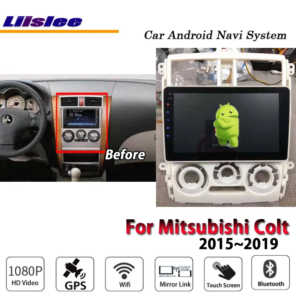 model B Liislee автомобильный Android мультимедиа для Mitsubishi Colt~ стерео радио BT Wifi Carplay gps карта Navi навигационная система без DVD - Цвет: model B