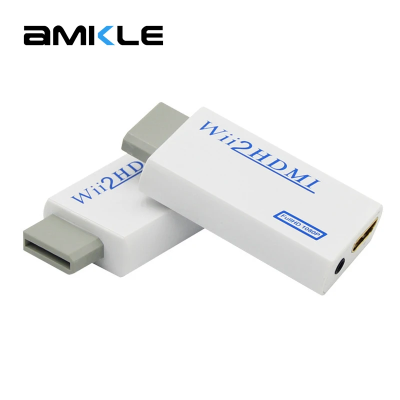 Amkle wii в HDMI адаптер конвертер Поддержка FullHD 720P 1080P 3,5 мм аудио wii 2HDMI адаптер для HDTV