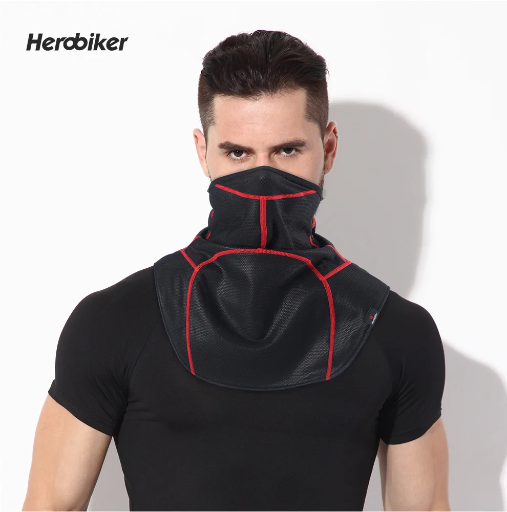 HEROBIKER мотоциклетная термальная Балаклава Шарф мотоциклетный головной убор шейный флисовый головной убор Защита лица Ветрозащитная Балаклава теплая мотоциклетная маска