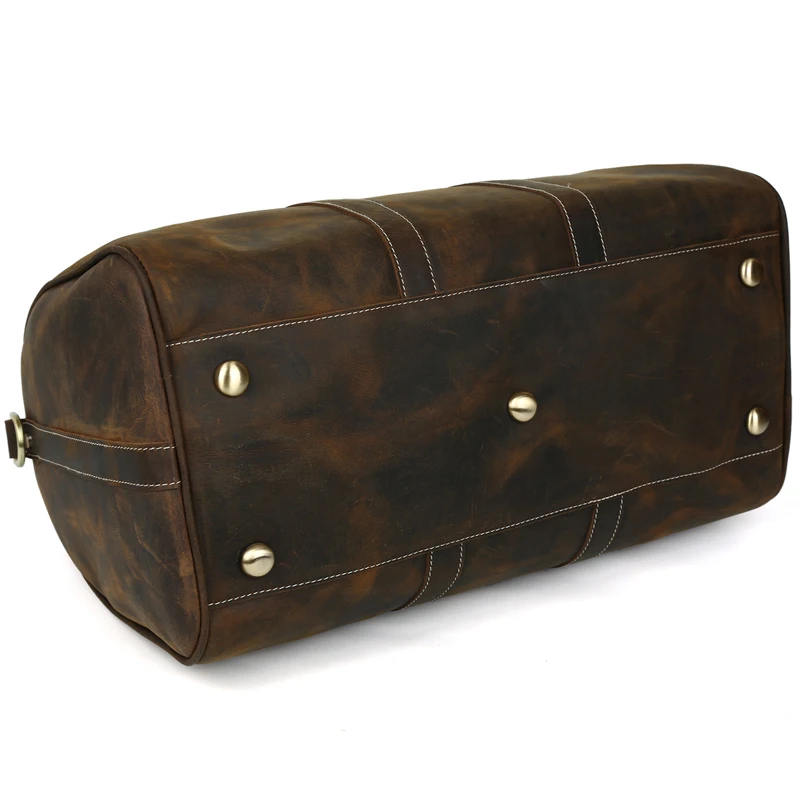 Роскошные кожаные мужские дорожные сумки Tiding ручной работы Crazy Horse Женская