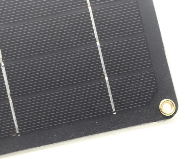 Гибкая солнечная панель 6W 6V 1A USB порт для зарядки сотового телефона используется