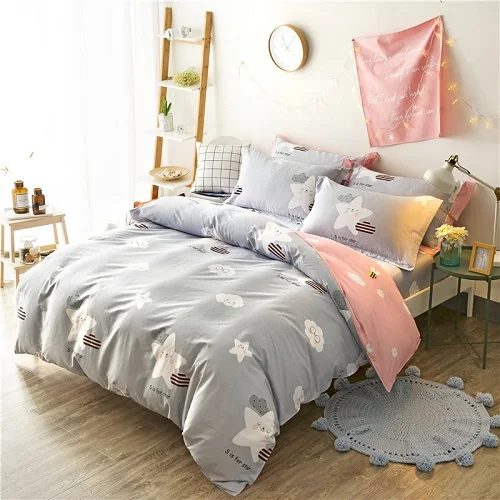 Bedding set 6 140/160X200 см простыня пододеяльник покрывало, Комплект постельного белья двойной queen King size комплекты хлопкового постельного белья простыня набор постельного белья parrure de lit - Цвет: Bedding set 6
