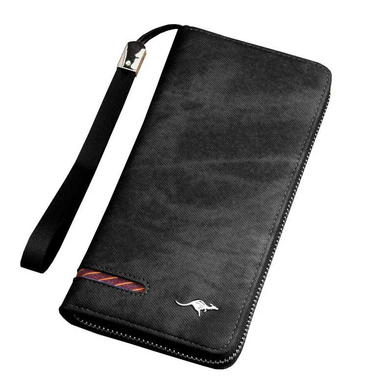 Брендовые мужские кошельки кенгуру Винтажный Мужской кошелек из натуральной