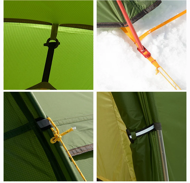 Naturehike сверхлегкий Opalus туннель палатка для 3 человек 20D/210 т ткань палатки кемпинга