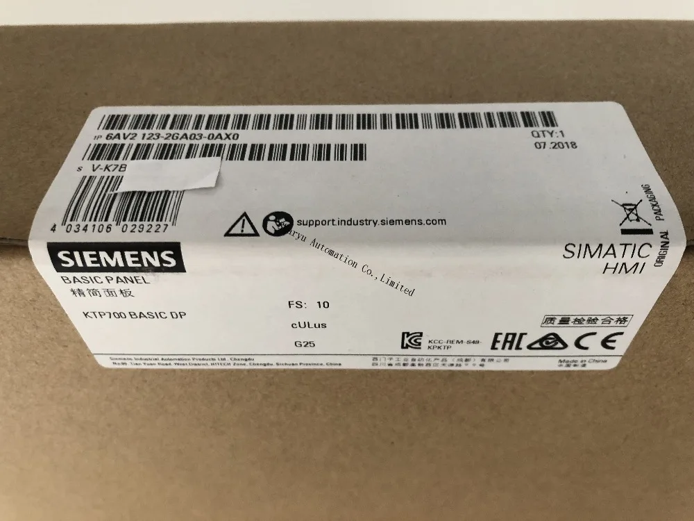 Оригинальный SIMATIC HMI 6AV2123 2GA03 0AX0 KTP700 BASIC DP 6AV2 213 основная панель 6av2123 2ga03 0ax0 7 &quotTFT