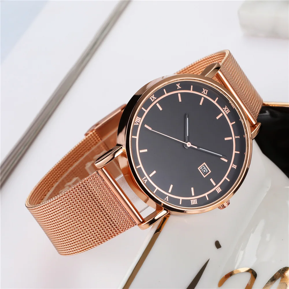 Часы мужские модные повседневные кварцевые с календарем без логотипа|Кварцевые