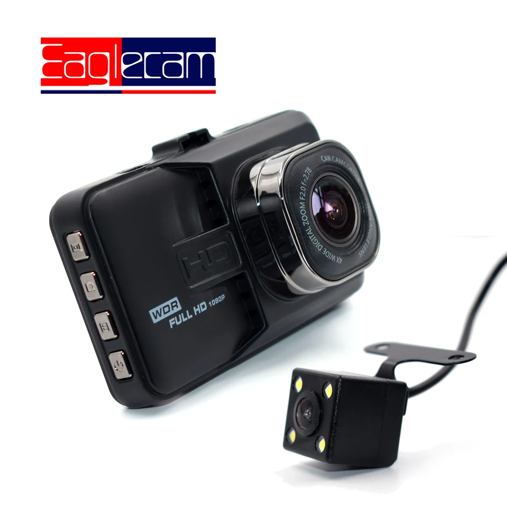 

Full HD 1080P Mini Car DVR 3 inch front+rear Camera Camcorder Dual Lens Dash Cam Two camera Video Registrator Night Vision