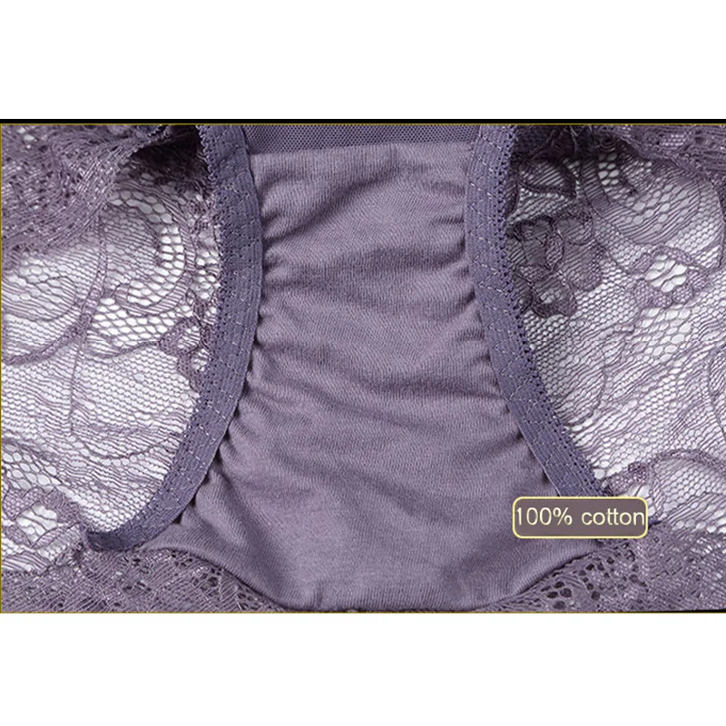 Сексуальные кружевные бесшовные трусики для женщин нижнее белье прозрачные с