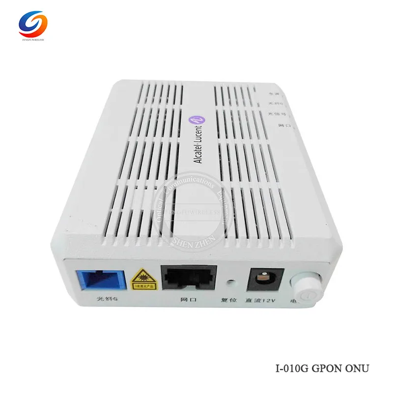 10 шт. оригинальный Alcatel Lucent Bell I 010G GPON ONU FTTH ONT с 1 GE ethernet портом SC/UPC вход английская