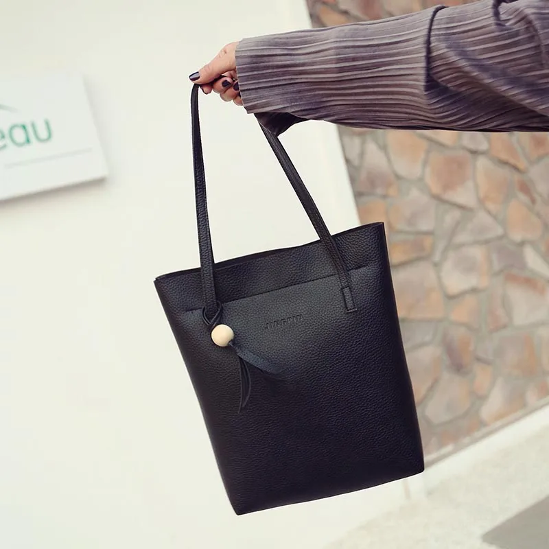 Комплект из 3 предметов Женская композитная сумка через плечо искусственной кожи