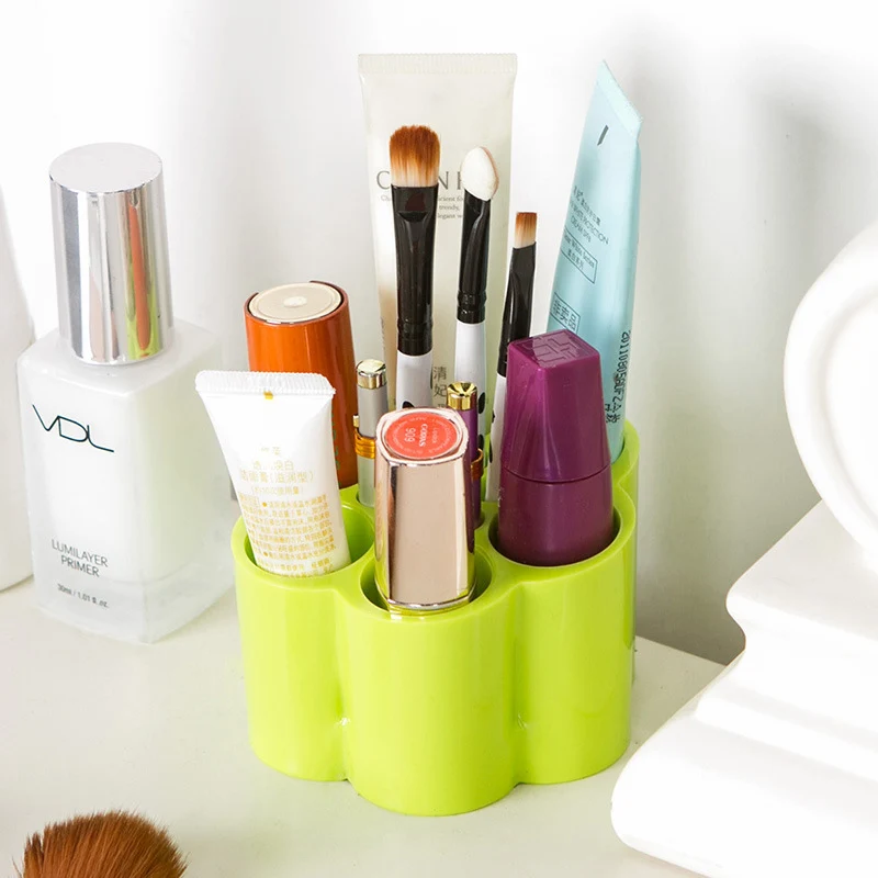 Quickdone Desktop для хранения косметики коллекцией сливы цветок Форма пластмасс