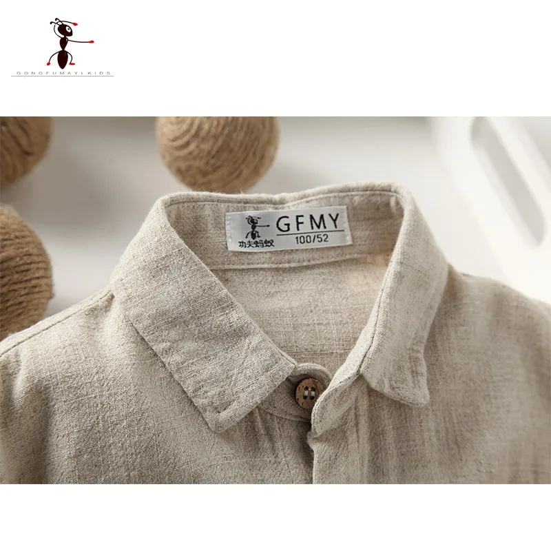 Кунг фу муравей Новое поступление 2017 года льняные хлопковые весенние блузки