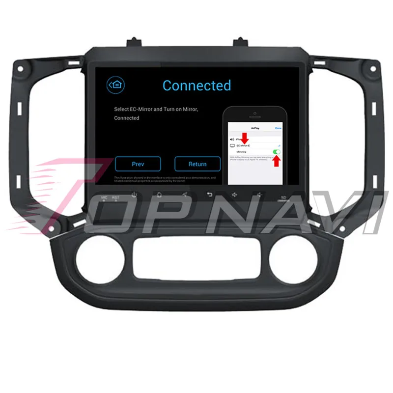 Автомобильный аудиоплеер Topnavi Android 7 1 Автомагнитола для Chevrolet S10 2017-стерео