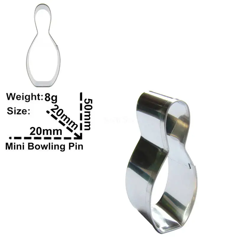 Инструменты для украшения тортов из нержавеющей стали в форме булавки боулинга