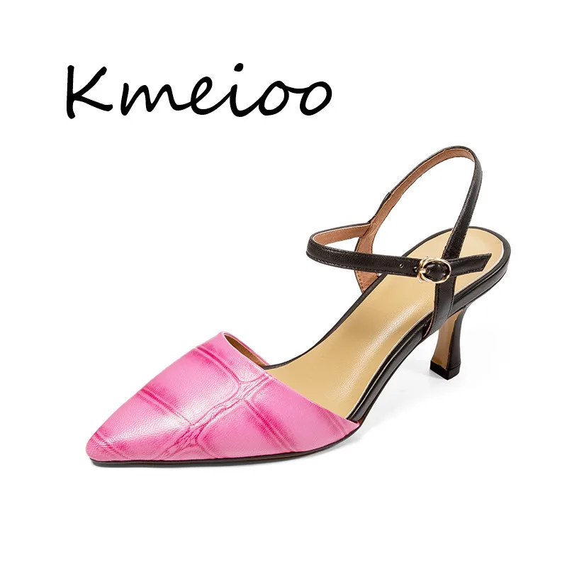 Kmeioo Топ сексуальная Женская Новые туфли-лодочки пикантные туфли с каблуком 7 см
