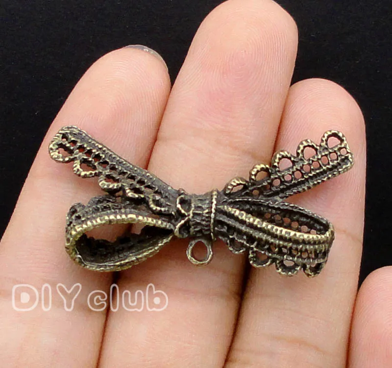 20 шт. подвеска в виде галстука бабочки 44 х22 мм|charm pendant|knot charmbow charms pendant |