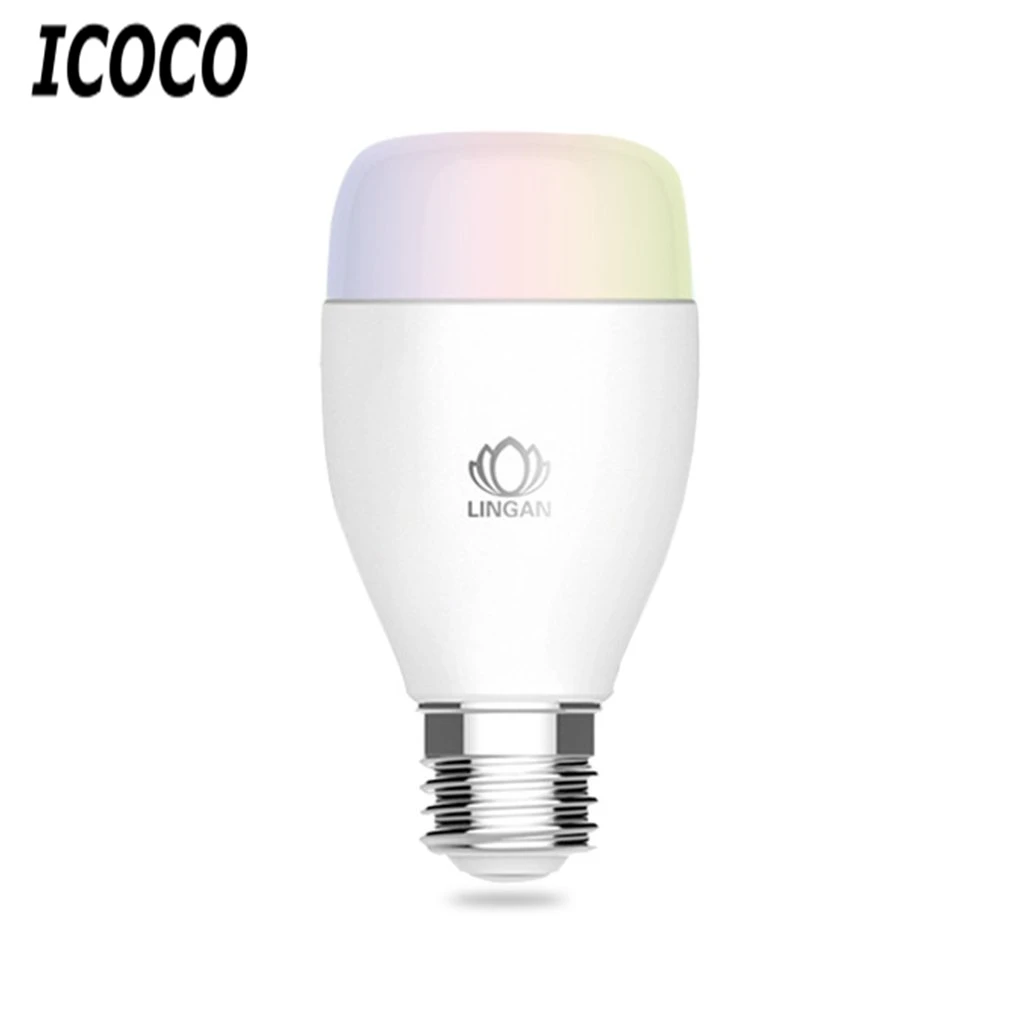 E27 многоцветный smart led dimmer лампа внутреннего мобильного телефона Беспроводной