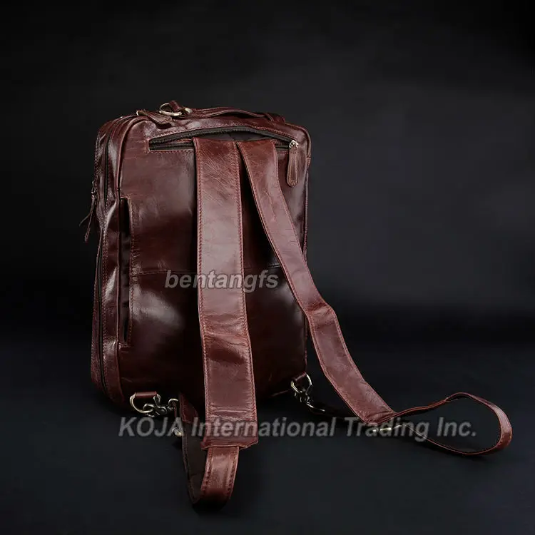 Модный мужской рюкзак из 100% натуральной кожи 4 гарантии использования кожаная