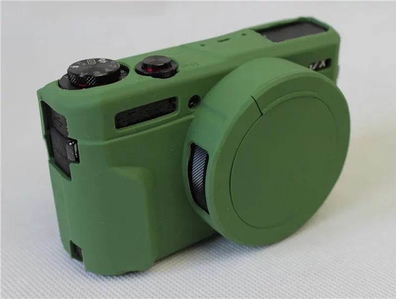 Ocotex новые силиконовые Камера чехол для Canon G7X Mark 2 G7X II G7X2 G7XII защитный чехол сумка с объективом cap 4 цвета