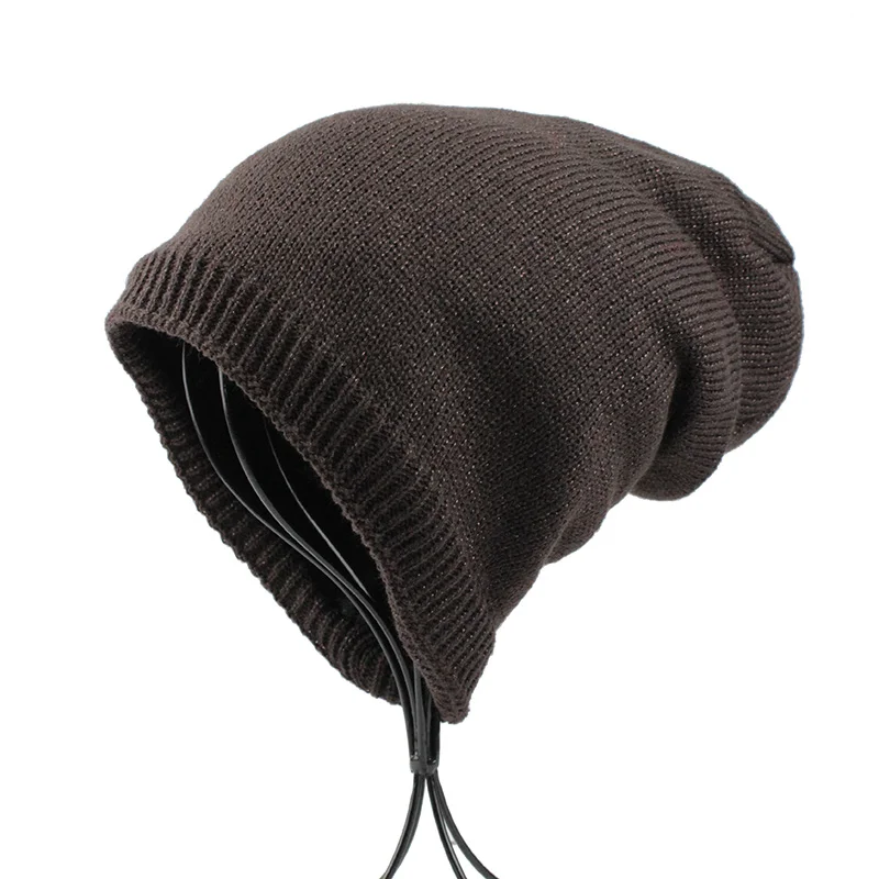 [Fetsbuy] Мужская Для женщин Skullies шапка капот зимняя шапочка вязаная шерстяная шляпа
