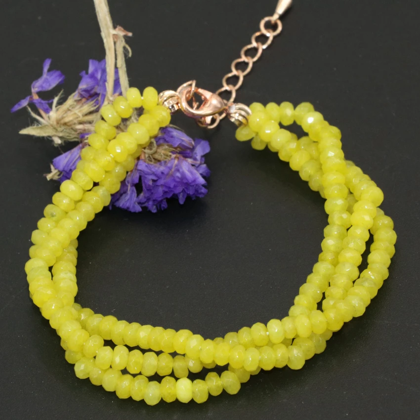 Богемия 8 цветов Многослойные браслеты женщины натуральный камень нефриты