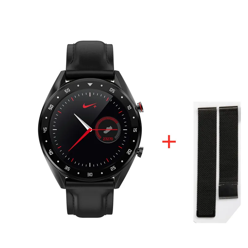add steel1 Смарт-часы L7 с Whatsapp Facebook сообщение фитнес-трекер Bluetooth Вызов Smartwatch для Relogio IOS Android VS GT08 KW18 - Цвет: add steel1