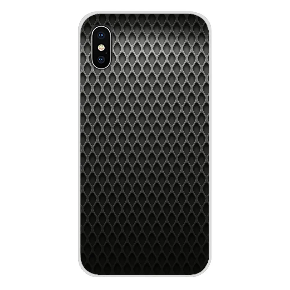 Черный и красный металлический Прозрачный чехол из ТПУ для Apple iPhone X XR XS MAX 4 4S 5 5S 5C SE