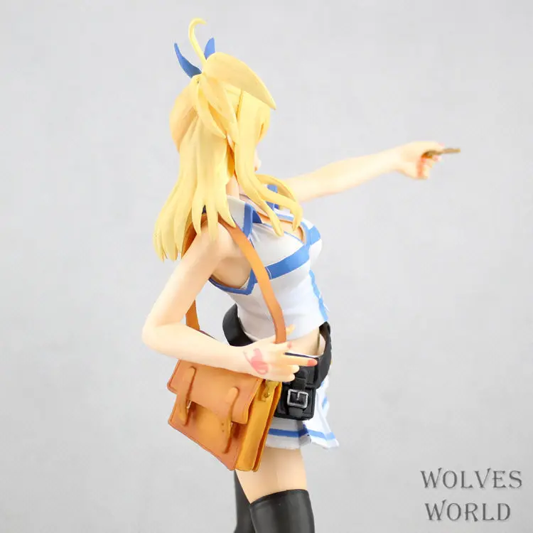 Huong Anime Figure 23 CM Fairy Tail Lucy Heartphilia with white dress PVC Action Collection Model Toy | Игрушки и хобби
