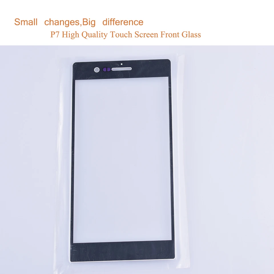 Передняя панель P6 P7 для Huawei Ascend стеклянная сенсорный экран линза Замена внешнее