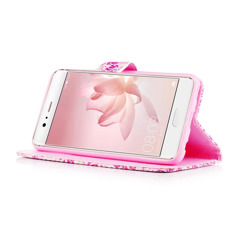 Чехол книжка из искусственной кожи для Huawei Ascend P10 P10Lite 2017 P8 Lite P9Lite P9 2016 Y5II Y5 2 2nd|leather
