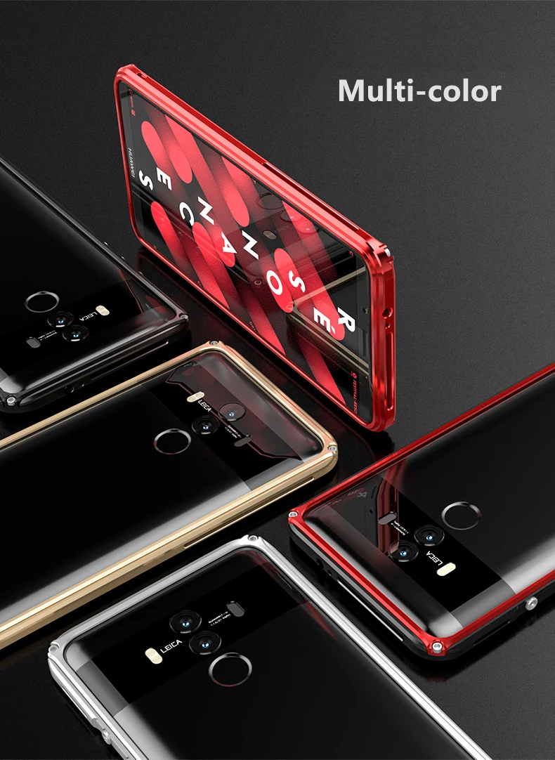 Для HUAWEI mate 10 Pro Чехол-бампер Роскошный тонкий жесткий металлический алюминиевый сплав ударопрочный чехол для телефона mate 10 Pro Чехол Funda