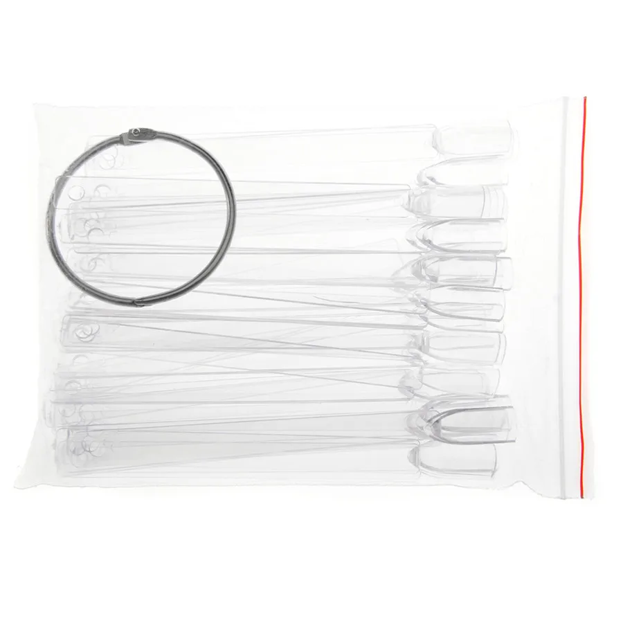 50 шт./упак. Акриловые искусственные накладные ногти веерообразные для дизайна